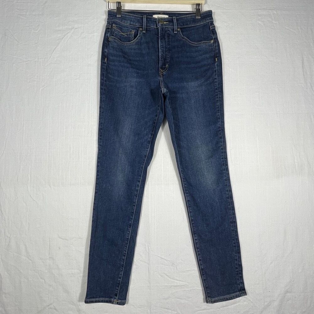 Revtown Blue Stretch Fitted Decade Denim High Rise Skinny Jeans Size 29